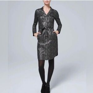 White House Black Market Metallic Snakeskin Dress